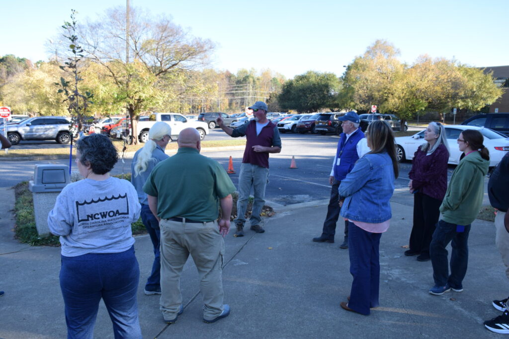 Photo of attendees at the campus tree planting.