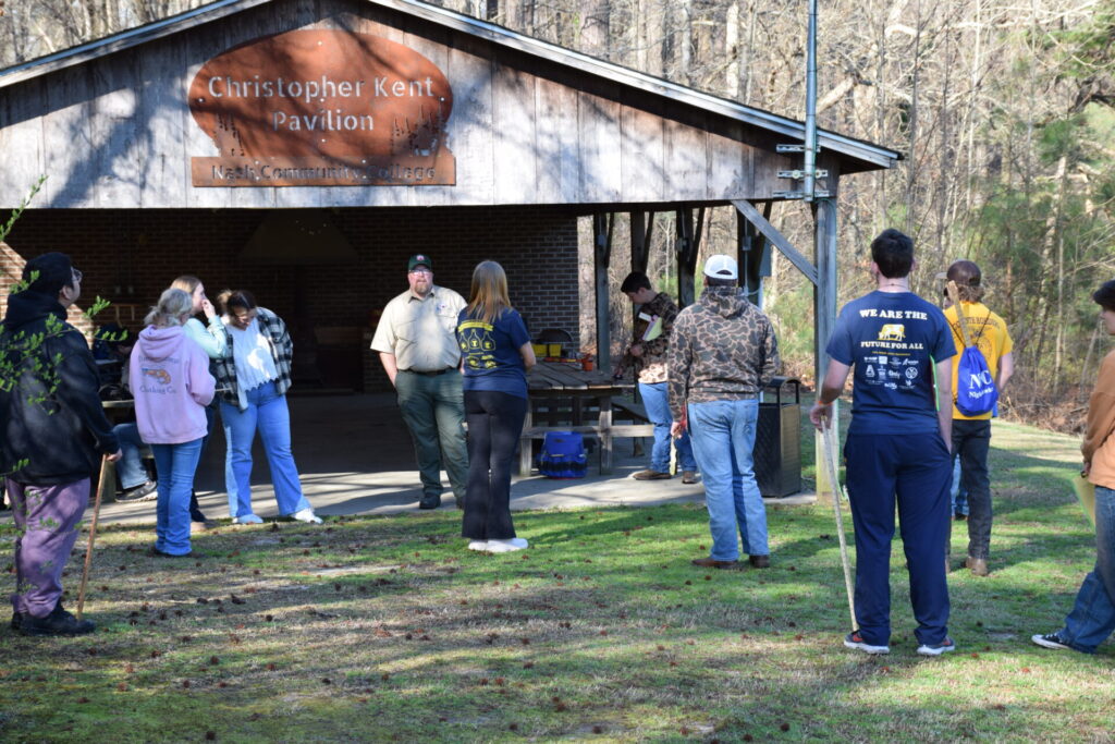 photo of competitors in a FFA competition hosted on campus